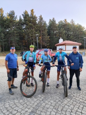 In Erzurum (Turkey), athletes from the Mountain Bike Cycling Center (juniors, junior women) take part in international competitions