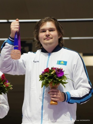 Nikita Chiryukin won a bronze medal at the Asian Games in China
