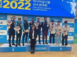 Сборная Казахстана заняла 2-е место среди мужчин по стрельбе на Чемпионате Азии в Тэгу